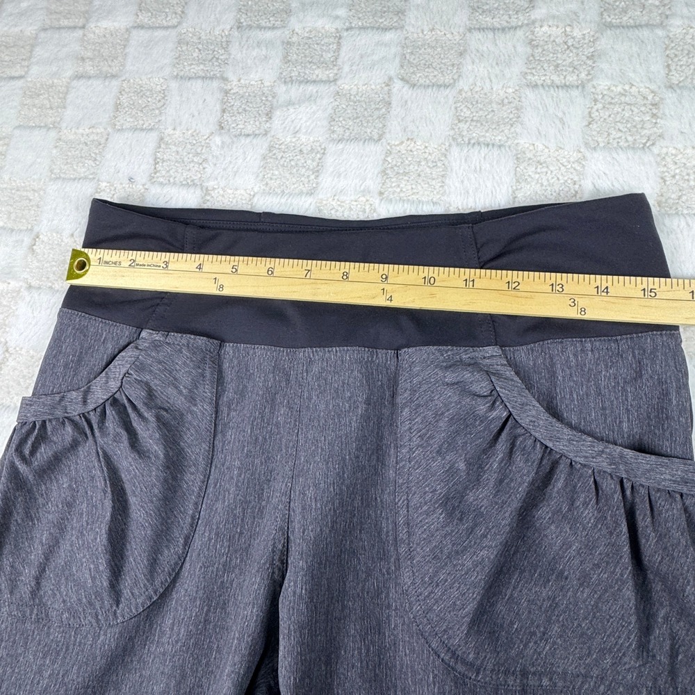 Prana Gray Wide-Leg Maternity/Active Trousers with Black Waistband - Picture 5 of 11